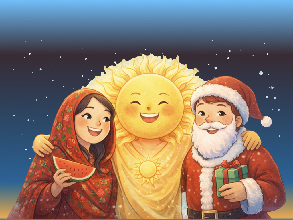 یلدا و کریسمس؛ خواهر و برادری دور، با یک دلِ آفتابی